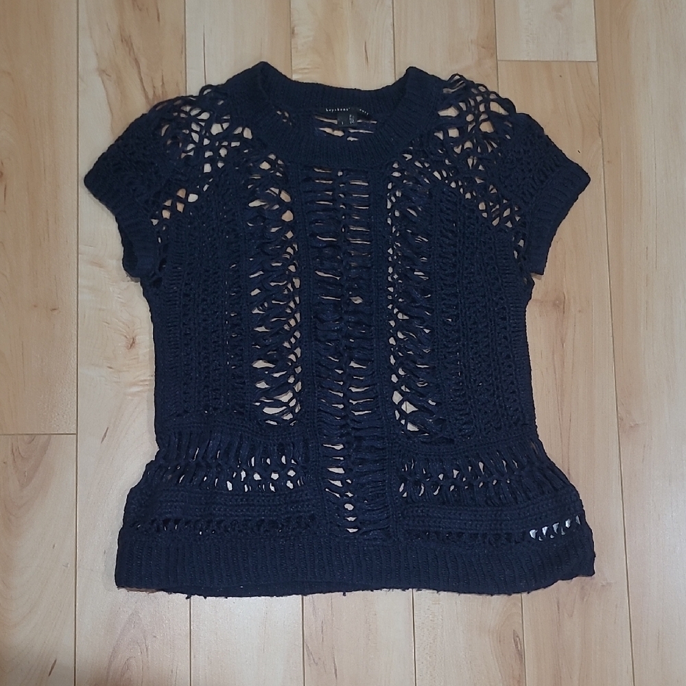 Theyskens' Theory Women's Size Small Navy Blue Top